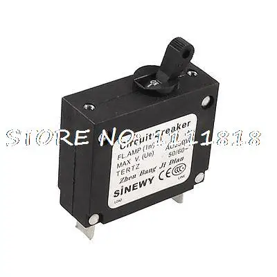 

10A Rated Current 230VAC 2 Terminals Single Pole Circuit Breaker
