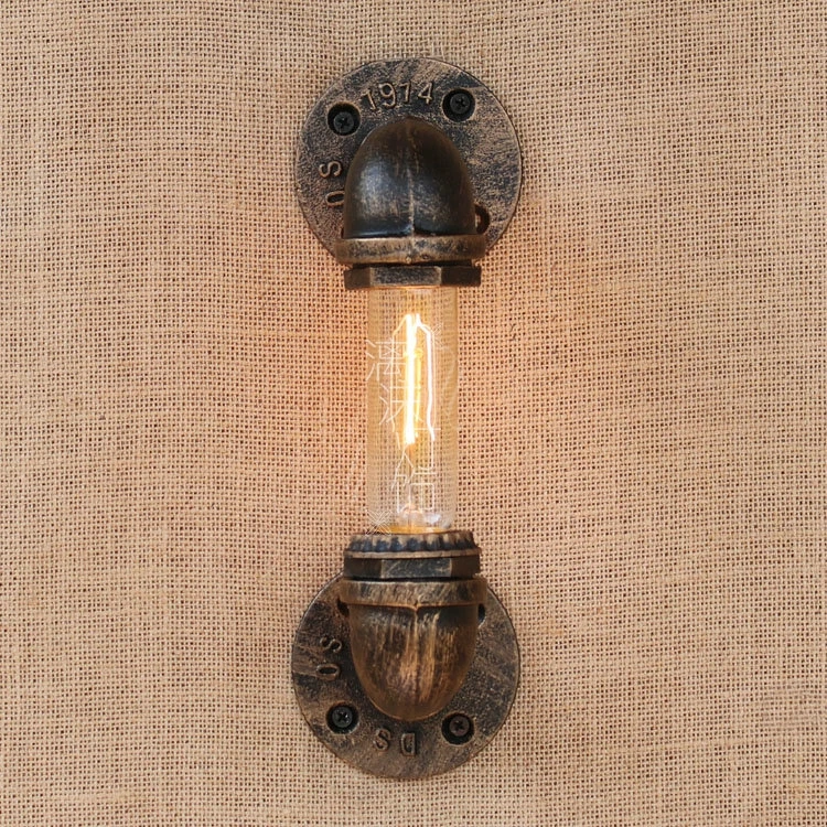 retro pipe wall lamp modern Scandinavian Cafe bedroom warm novel lighting creative wall light iron lamps ZA995 retro pipe wall lamp modern Scandinavian Cafe bedroom warm novel lighting creative wall light iron lamps ZA995