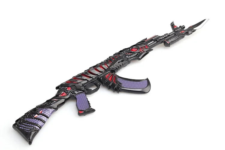 22 см металлический CF Cross Fire Gun брелок оружие героя модель зверя игрушка АК 47