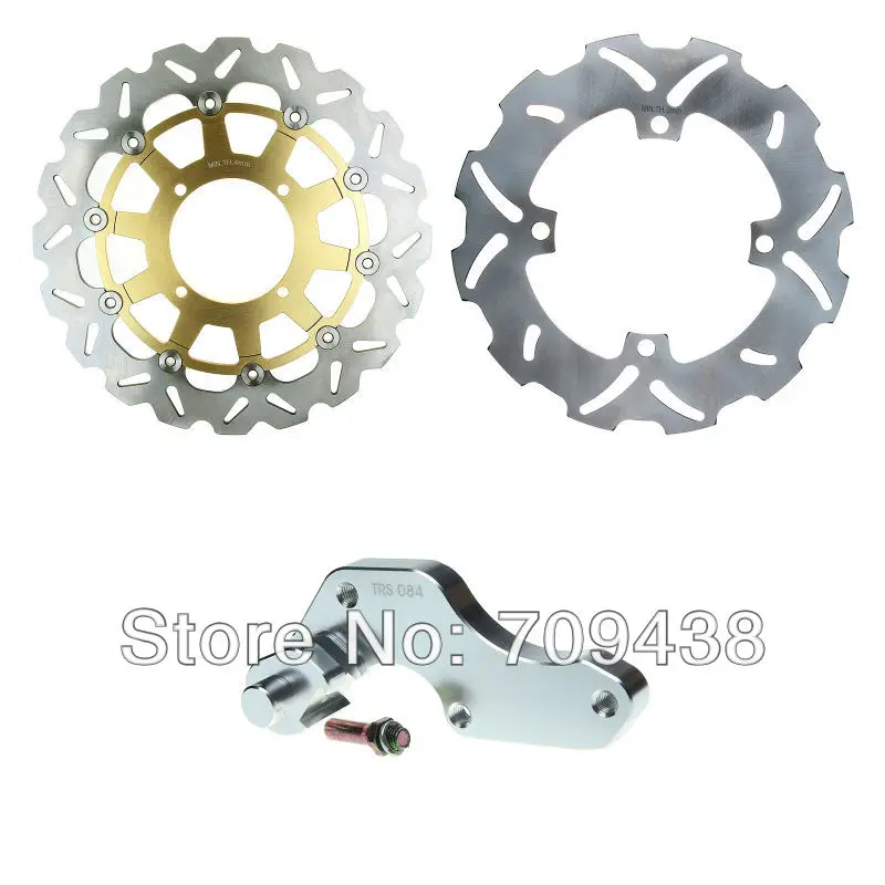 

Oversize 320mm Front Rear Brake Disc Rotor & Adaptor Bracket For SUZUKI RMZ 250 RMZ250 04-06 2004 2005 2006
