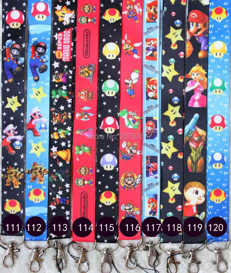 

one Popular Cartoon Super Bros Cello Phone Neck Strap Keys Lanyards #510