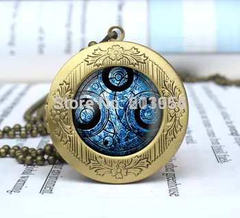 

Movie Jewelry 12pcs/lot Doctor Who Time Lord Necklace Dr. Who Time Seal Pendant Geekery charms Seal Necklace vintage locket 2017