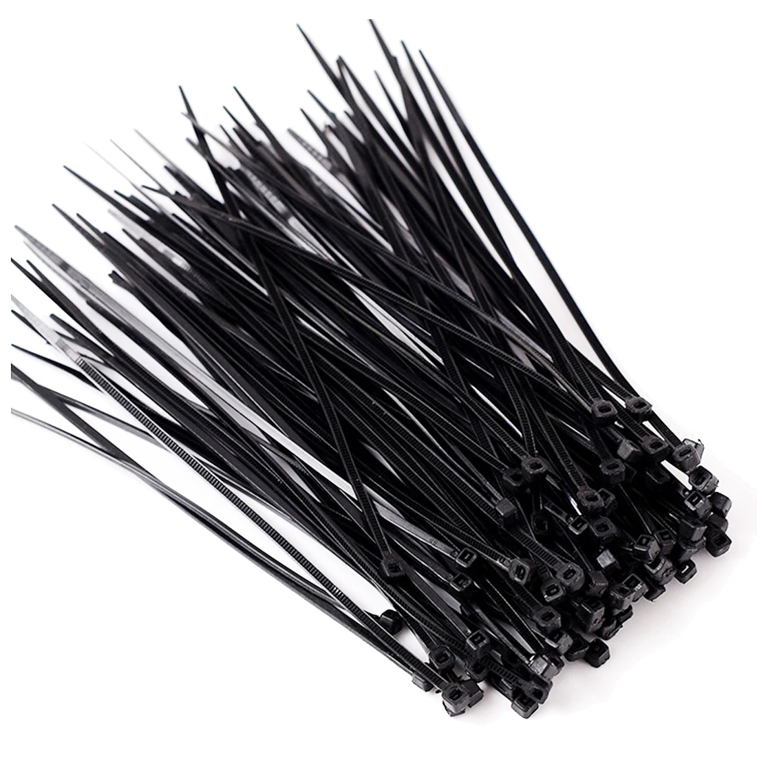 

100pcs Nylon Plastic Zip Trim Wrap Cable Loop Ties Wire Self-Lock 2.5x200mm Repair Tools Hand Tool
