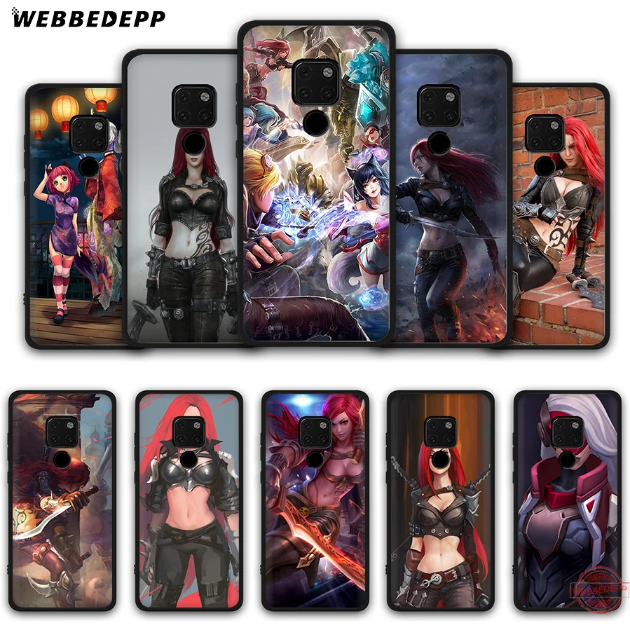 Мягкий чехол WEBBEDEPP Katarina League Of Legends Lol для Huawei Mate 30 10 20 Pro Lite Nova 2i 3 3i 4 5i 2 | Мобильные