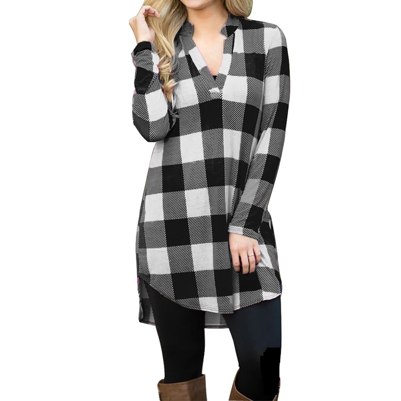 Plus Size ZANZEA Elegant Women V Neck Long Sleeve