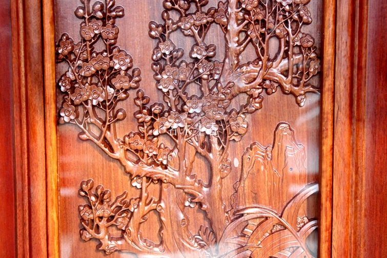 Дуньянская резьба по дереву налет подвесной бутик Подвеска Крест экран Четыре экрана Китайский sijihua meilanzhuju