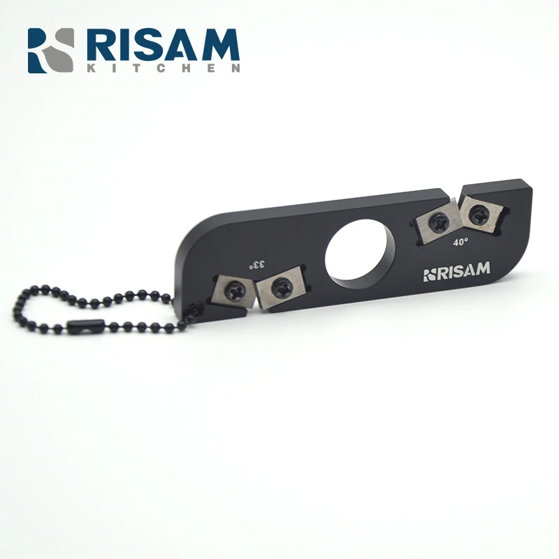 

RISAM SHARP Professional Outdoor Knife Sharpener Carbide Knife Sharpener RO006