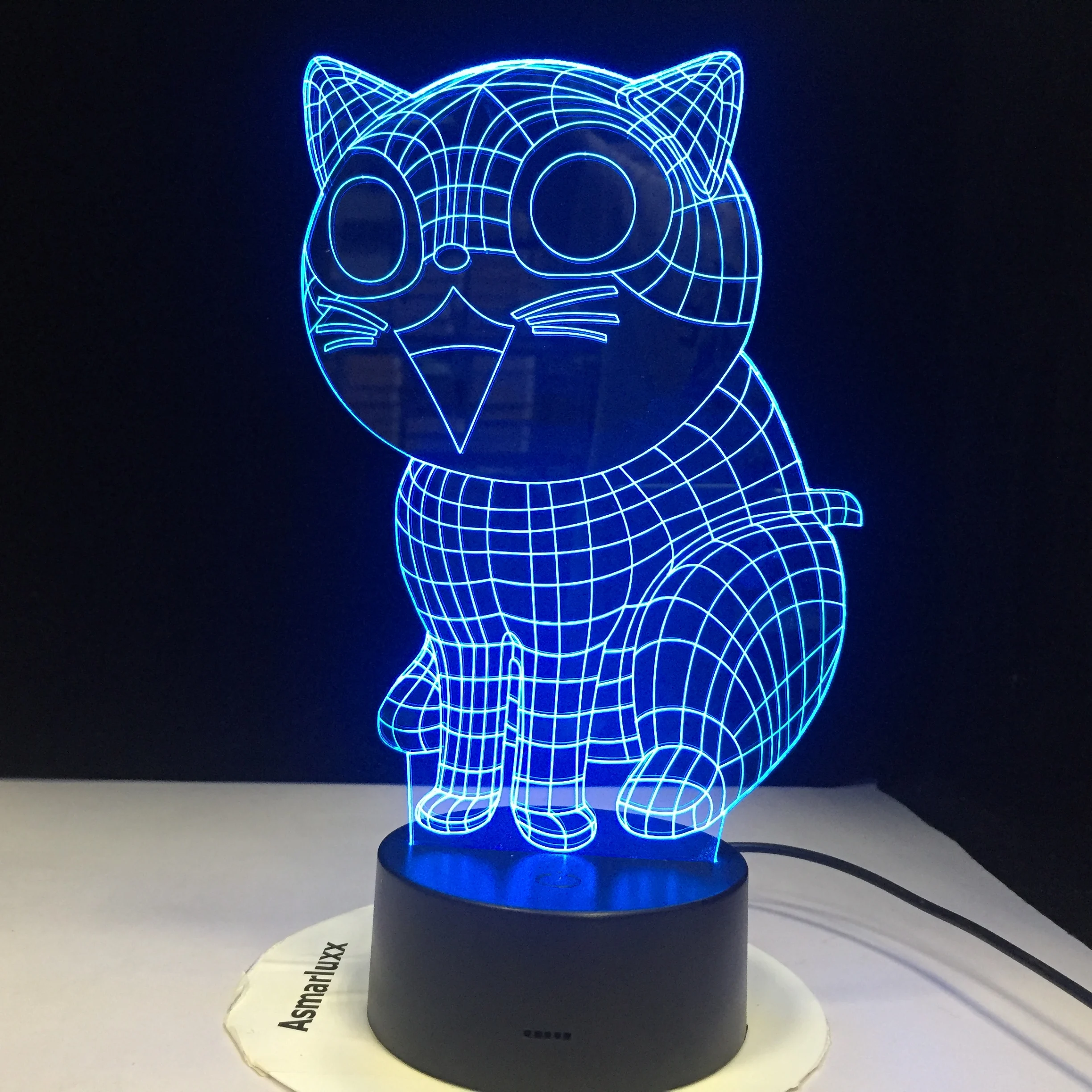 

Ночсветильник 3D в виде кошки, сменная светодиодсветодиодный лампа для настроения с животными, 7 цветов, иллюзия 3D, настольная лампа для дома, декоративная игрушка для детей, подарок