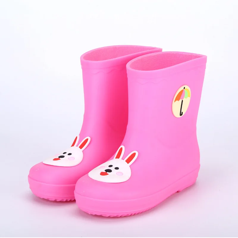 Cartoon Rain Boots Boy Girls Shoes for Boys Mid High Children Rubber