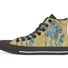 Bot девочек новизна дизайна высокие холщовые нестандартная обувь без каблука повседневная обувь Прямая