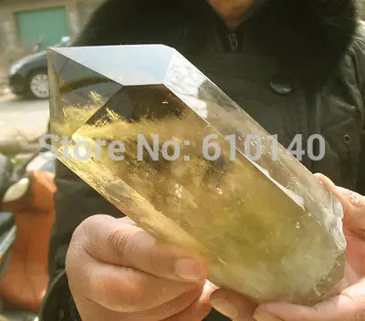 

free shipping ++1000G NATURAL CITRINE YELLOW QUARTZ CRYSTAL POINT Healing