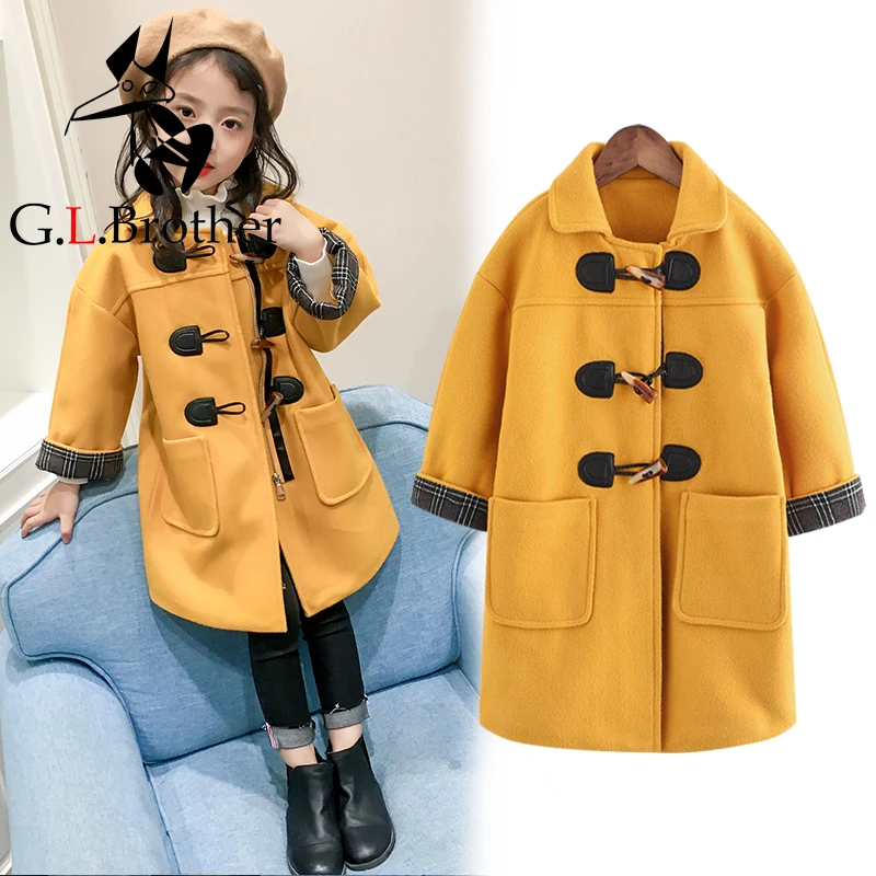 

2-6Y Baby Girls Outwear Long Thick Coat Autumn Winter Parkas 2018 Fashion Children Coats Korean Style Kids Girl Jackets A03