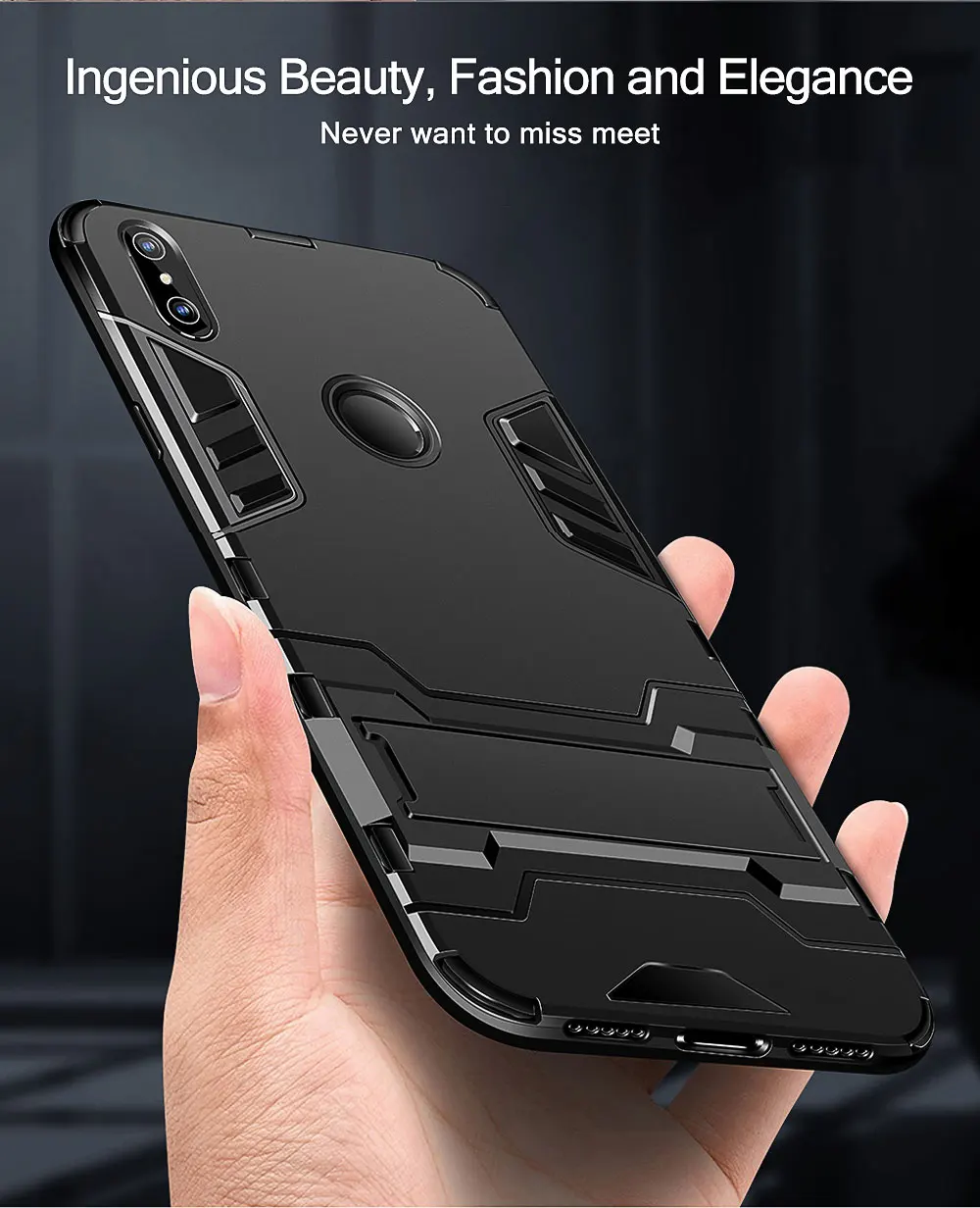 Slim Case For Xiaomi Mi A2 Lite Case Silicone Cover Hard PC+Soft TPU Back Case For On Xiaomi Mi A2 Lite Case Phone Stand Fundas