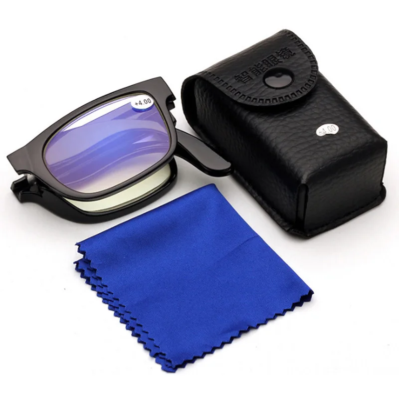 New Blue coated lenses Fold Reading Glasses Men Women ...