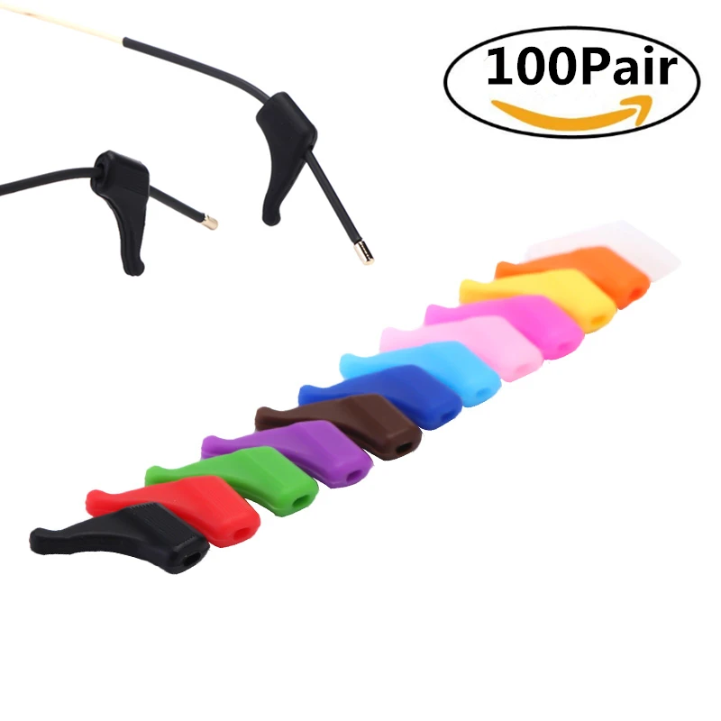 

free shipping 200pcs eyeglasses temple ,colorful silicone glasses temple ,Child sports temple avoid glasses slip wholesale