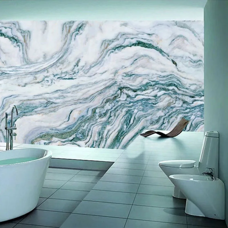 images Blue Marble Bathroom Wallpaper custom self adhesive bathroom mural wallpaper modern blue marble ink landscape sticker pvc waterproof home decor papel de parede