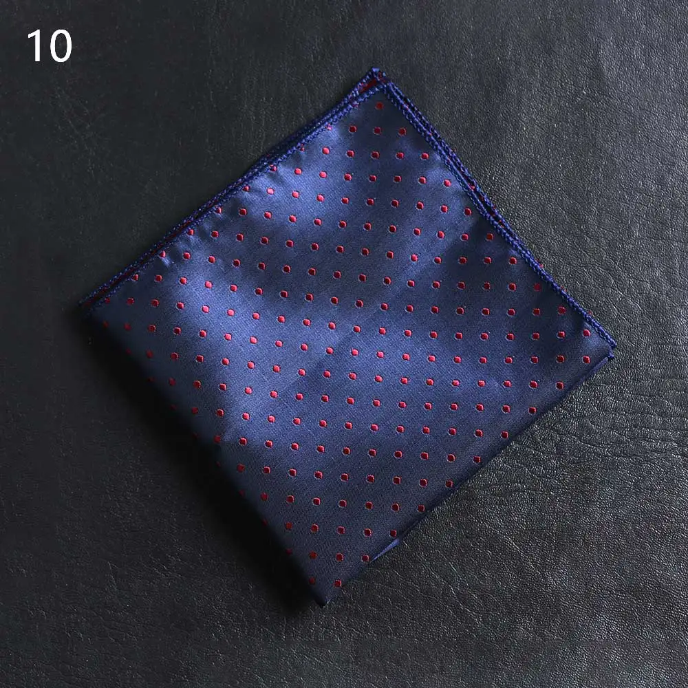 10 Ties 23*23 см винтажная атласная Вышивка Пейсли для мужчин бизнес платок Карманный квадратный цветочный полотенце для сундуков носовые платки для костюма аксессуары - Цвет: 10 Ties