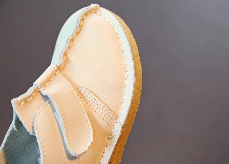 Sapatos de Couro Sapatos de Bebê Macio das Meninas Sapatos da Moda Novas Crianças Sapatos Casuais Menino Pequeno Fundo Princesa 2019 14 Mamãe e Bebê