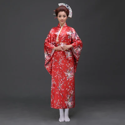 Японское кимоно юката женское китайское кимоно femme geisha haori obi Японская уличная одежда кимоно Харадзюку - Цвет: color6