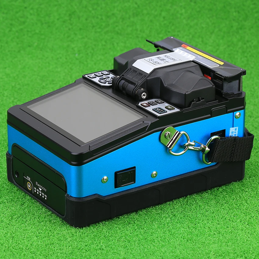 KELUSHI FTTH автоматическая машина для сращивания оптического волокна FS-60F волоконно-оптические сплайсеры сварочная машина для сращивания синего цвета