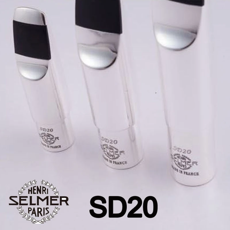 

Free Shipping French Upgraded Version Of The Selmer SD20 Sax Metal MouthPiece Alto Tenor Soprano Professional Mouthpiece Silver