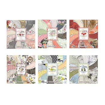 

24 Sheets Scrapbooking Paper Papel origami Wrapping Craft Scrapbook Art Background Card Making Decor Christmas Pads Pack