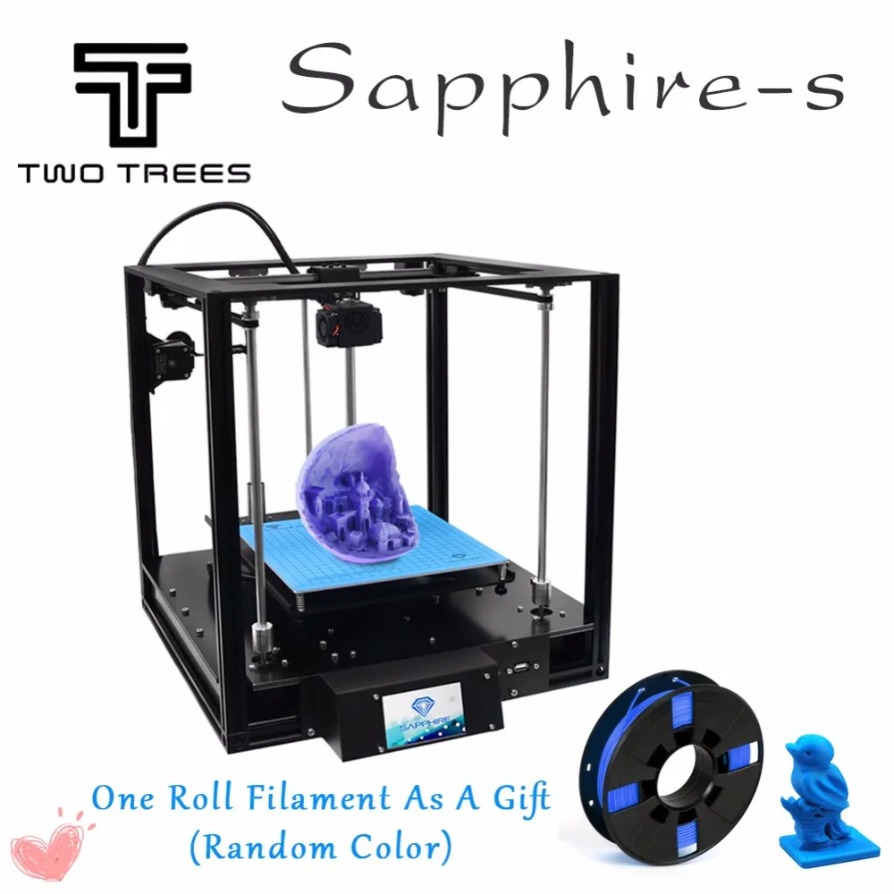 

TWO TREES 3D Printer High-precision Sapphire S CoreXY Aluminium Profile Frame Big Area Kits Core XY structure Automatic leveling