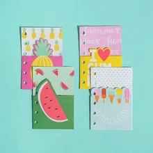 5 шт./партия, милые спиральные разделители для ноутбука с фруктами, персональный Дневник для студентов, разделитель для бумаги, таблица для страниц A6 A7 7172