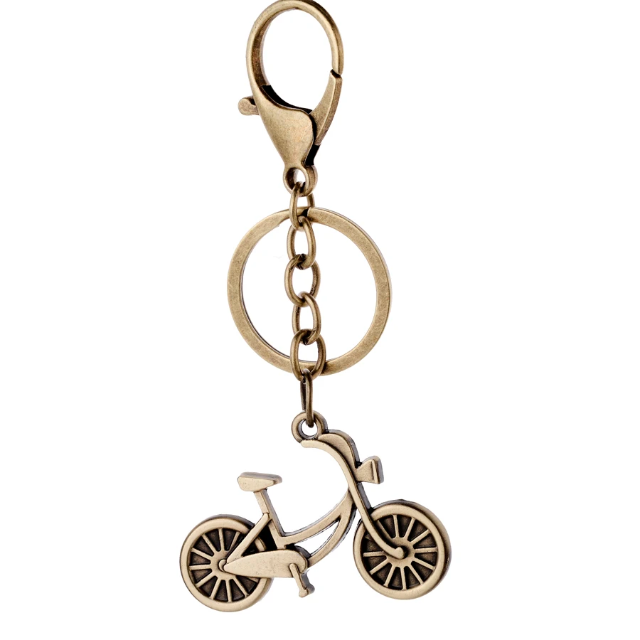 High Quality Punk Vintage Bicycle Shape Keychain Bike Key Chain Ring