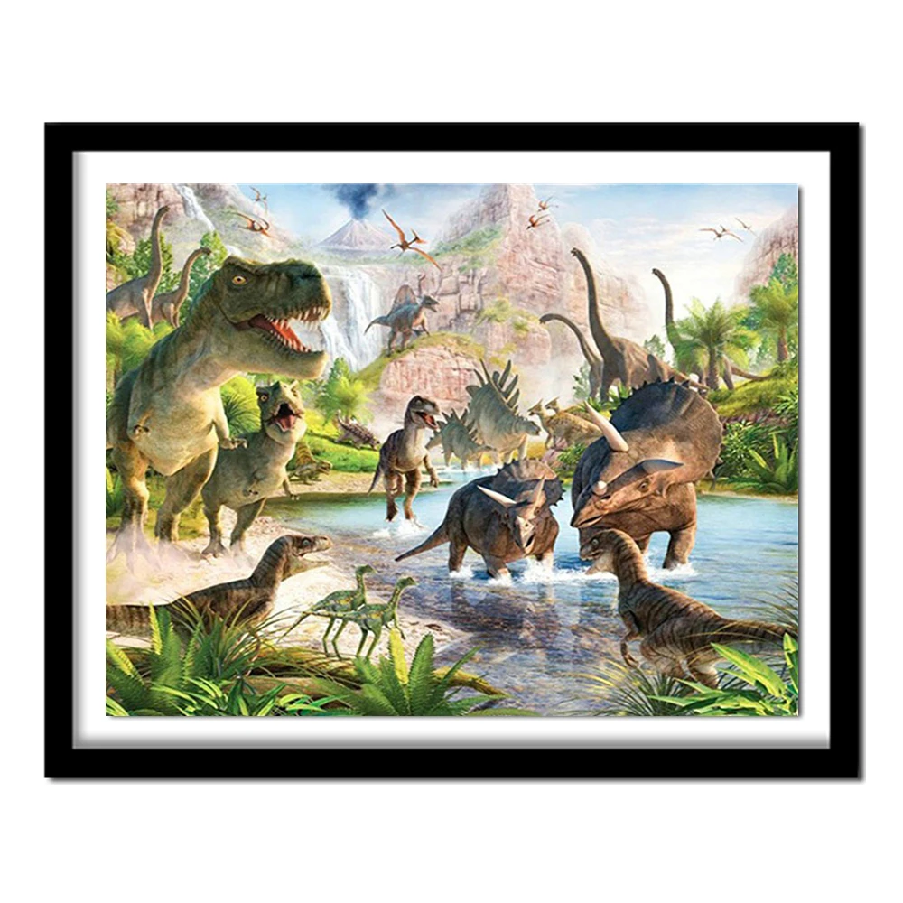 

Needlework 3D diamond embroidery animal full resin diamond with picture home decor diy diamond painting dinosaur