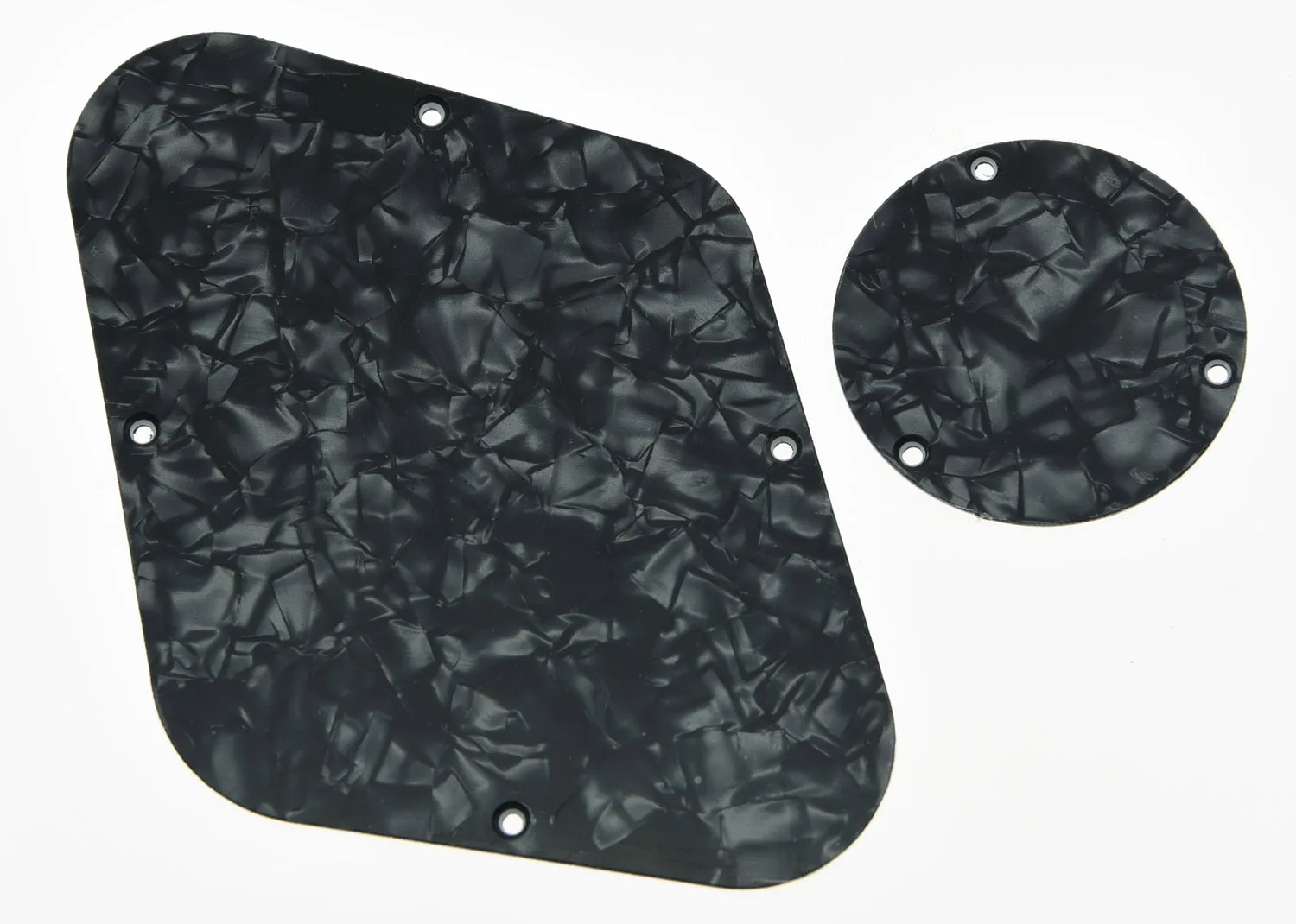 LP задний контроль и переключатель пластины полости крышка подходит для США Gibson Les Paul различные цвета - Цвет: Black Pearl
