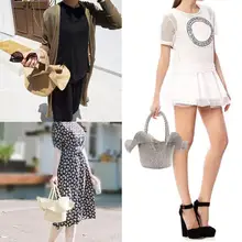 Летняя плетеная солома пляжные сумки для женщин девочек Повседневная шляпа форма корзина сумка