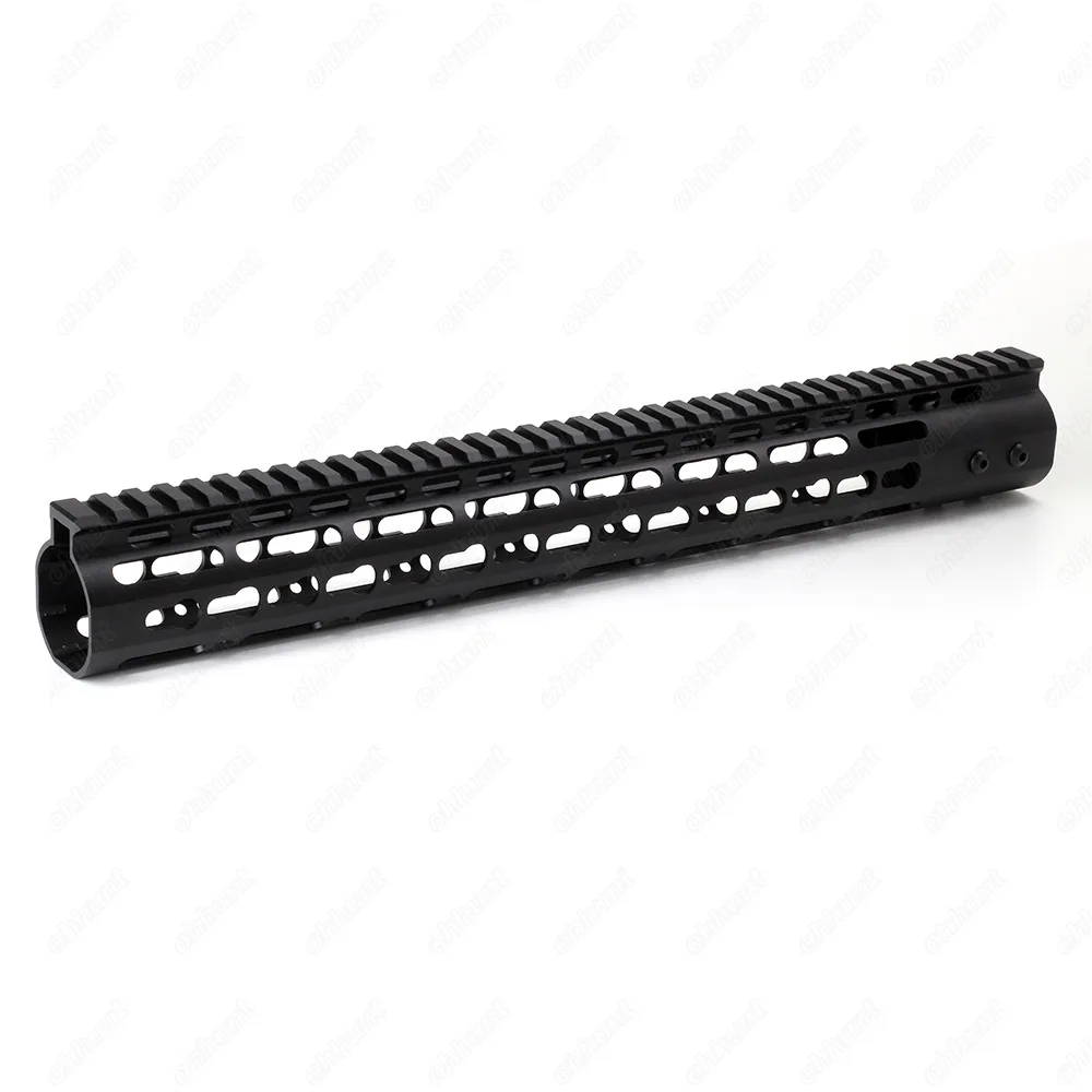Ohhunt Slim Style 7 9 10 12 13.5 15 AR15 Free Float Keymod Handguard Picatinny Rail with Steel Barrel Nut for Scope Mount (3)