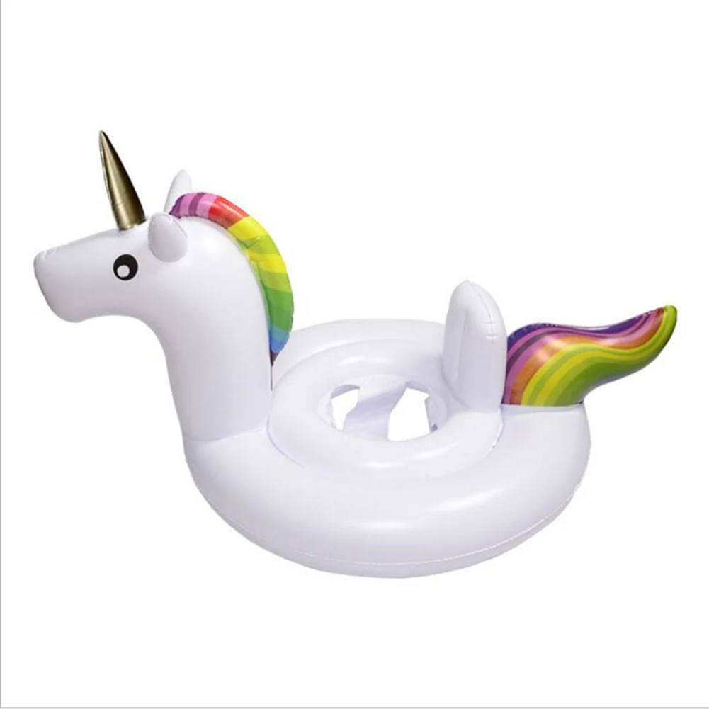 Детский Единорог надувной плавательный круг над водой в форме животных сиденье кольцо водный матрас игрушечные лошадки 2019 Дети плавание
