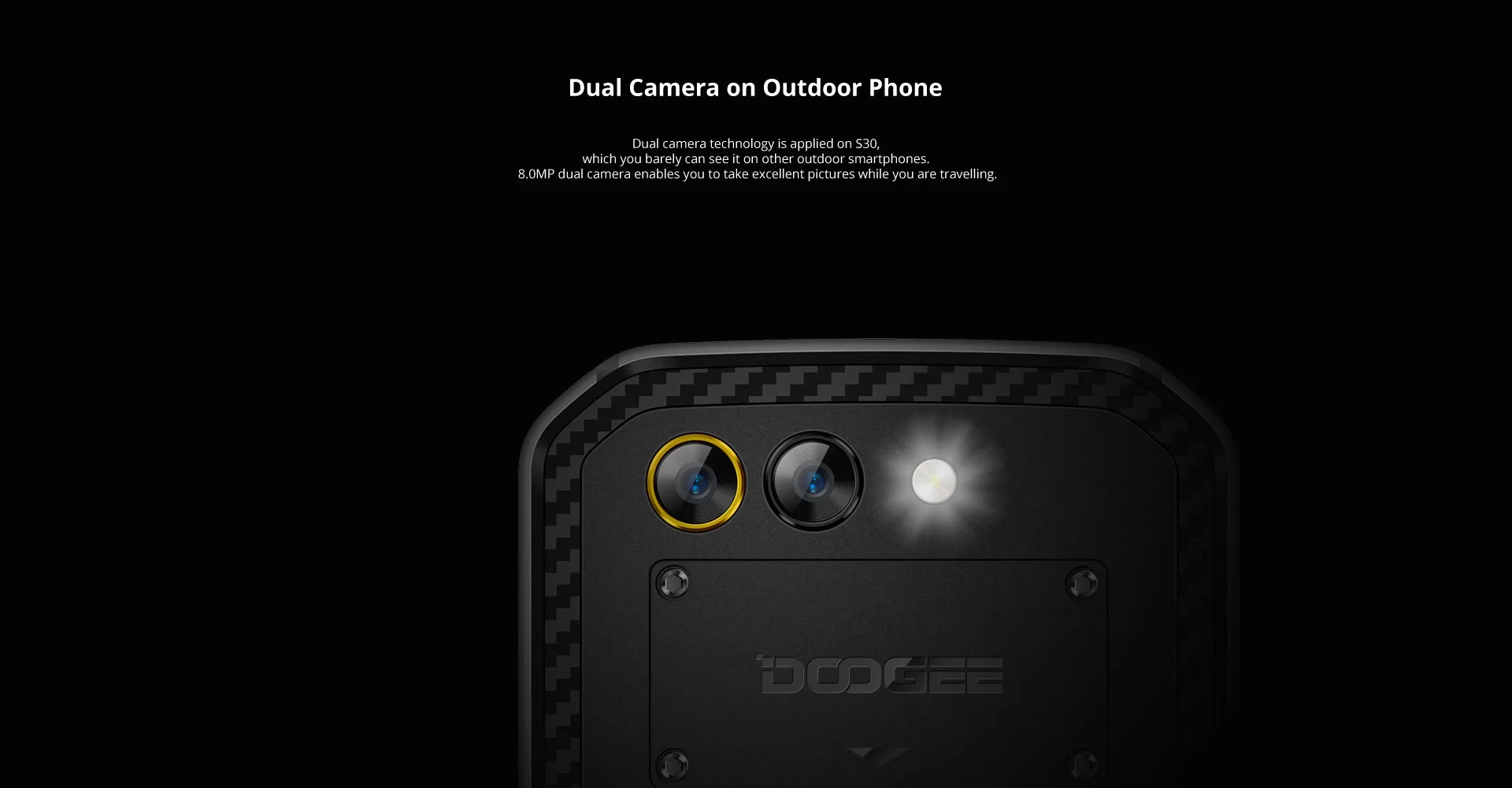 DOOGEE S30 4G LTE мобильный телефон 5,0 "Восьмиядерный 2 Гб ОЗУ 16 Гб ПЗУ Android 7,0 5580 мАч двойная камера IP68 Водонепроницаемый отпечаток пальца