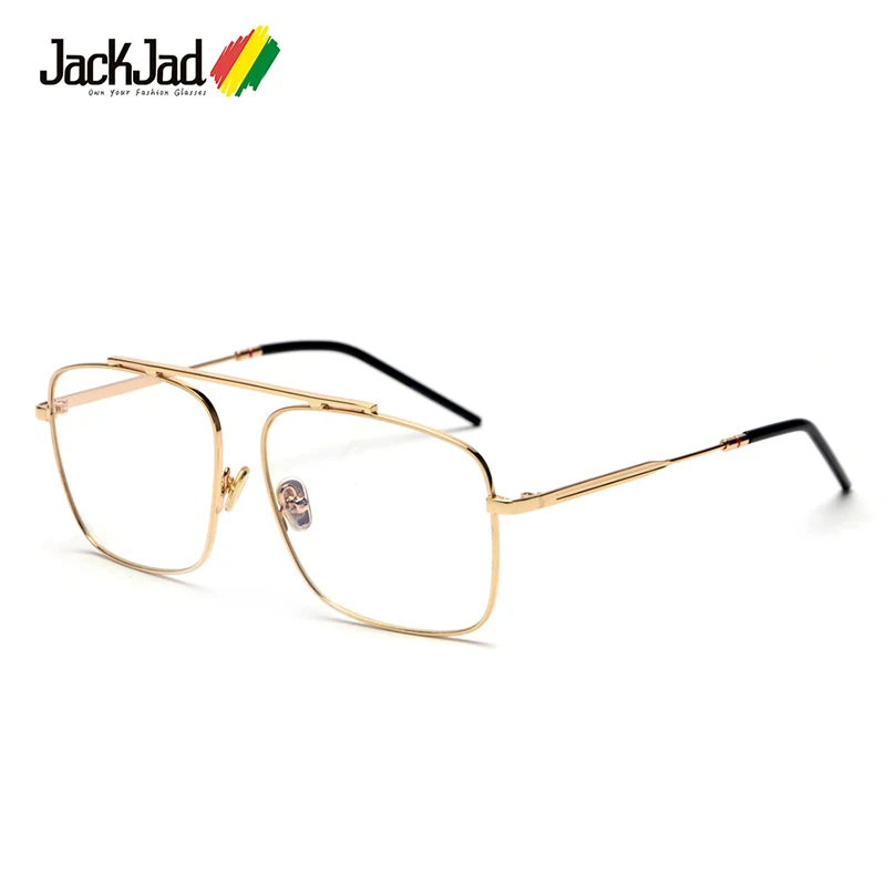 JackJad, винтажные, квадратные, металлические, стильные, крутые, мужские, простые очки, модные, фирменный дизайн, оправа, очки Oculos De Grau SS31077