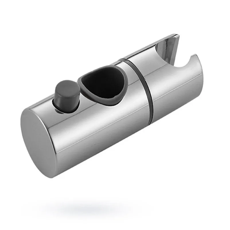 Replacement Head Slider Holder New 22mm ABS Chrome Shower Rail Head Slider Holder Adjustable