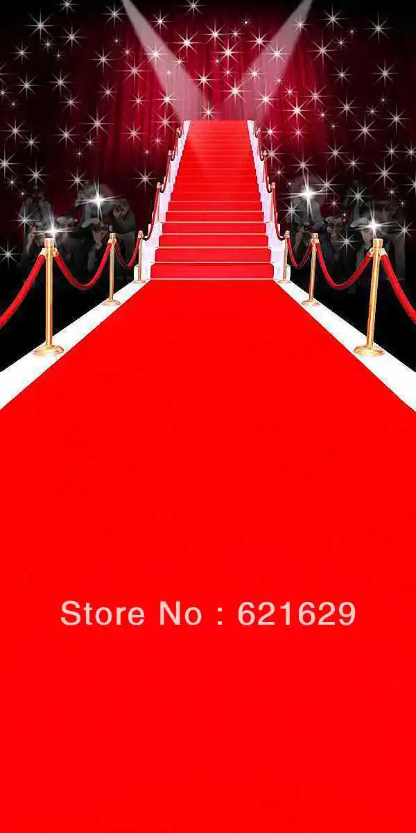 

Shining red carpet 10'x20' CP Computer-painted Scenic Photography Background Photo Studio Backdrop ZJZ-020