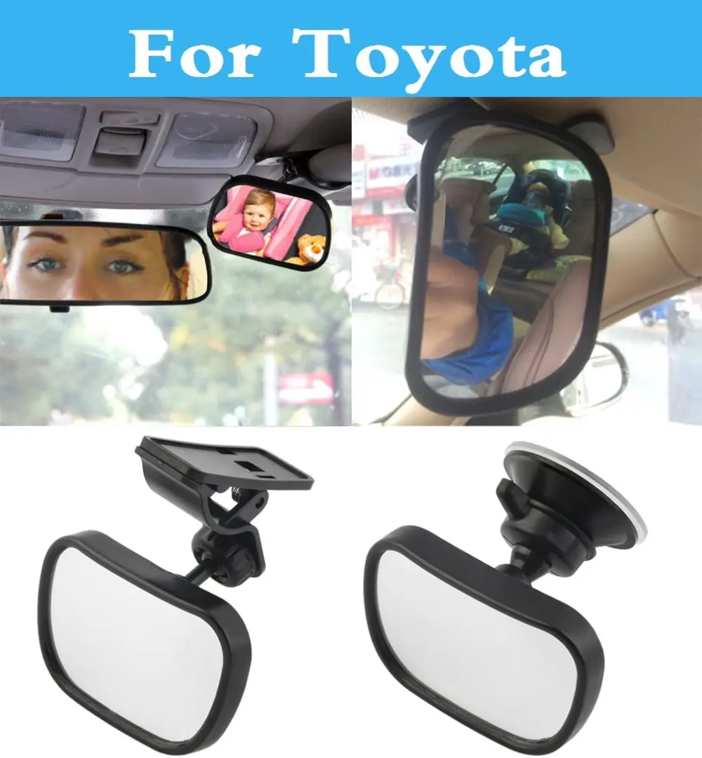 

Car Rear Seat View Mirror Clip Sucker Interior Accessories For Toyota Hilux Surf iQ Ist Kluger Land Cruiser Prado