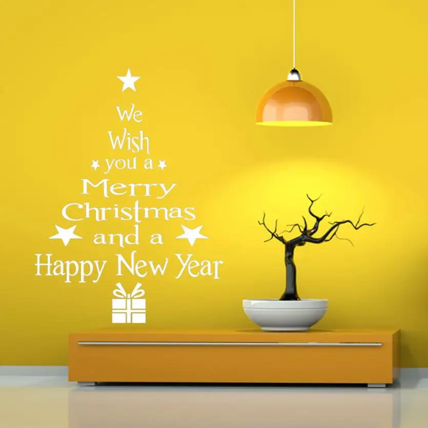 Vinyl Removable 3D Wall Sticker Christmas Tree Decals For Christmas
