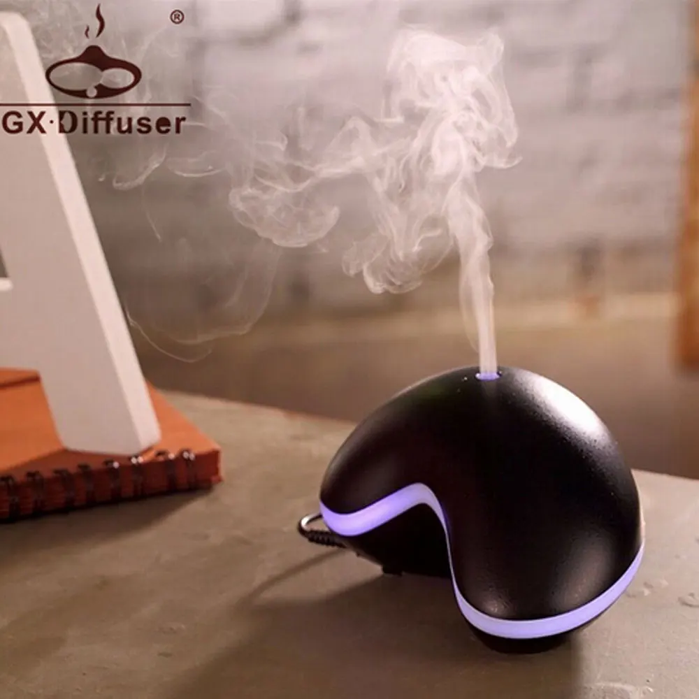 GX.Diffuser Aromatherapy Humidifier Cashew nut shape Ultrasonic Air Humidifier Mist Maker Fogger Essential oil Aroma Diffuser mini cute egg shape dry protecting usb aromatherapy essential oil aroma diffuser ultrasonic air humidifier mist maker fogger