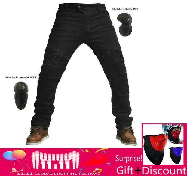 

2018 Newest Hot sales Uglybros MOTORPOOL JES-1 jeans Leisure motorcycle jeans pants of motor pants two colors Kneecap