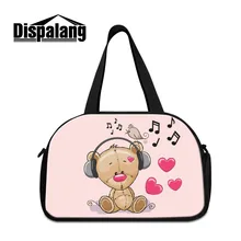 Dispalang многофункциональная дорожная сумка с мультяшными животными, пиво, большая емкость, Женская Ручная сумка для багажа, дорожная сумка, Холщовая Сумка для выходных