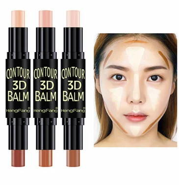 

1 pcs Double-ended Eye 3D Concealer Stick Face Foundation Creamy 2 in1 Contour Pen Stick Shimmer Professional Cosmetic Facial