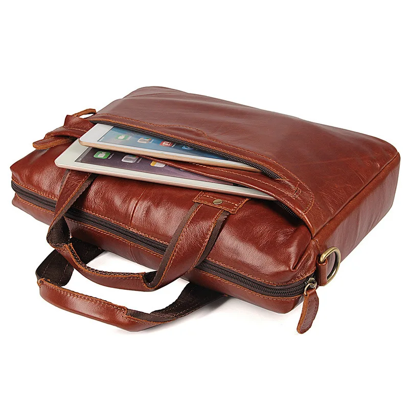 Роскошные Для мужчин Портфели из натуральной кожи сумку для ноутбука Бизнес Портфели сумки в сумку для компьютера для Docu Для мужчин t плеча