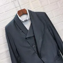 XS-6XL Мужская Новая мода walk-show Костюм парикмахер куртка плюс размер певица костюмы