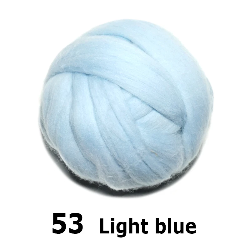 Шерстяной войлок ручной работы для валяния 50 г светло-голубой идеальный в игольном войлоке 53