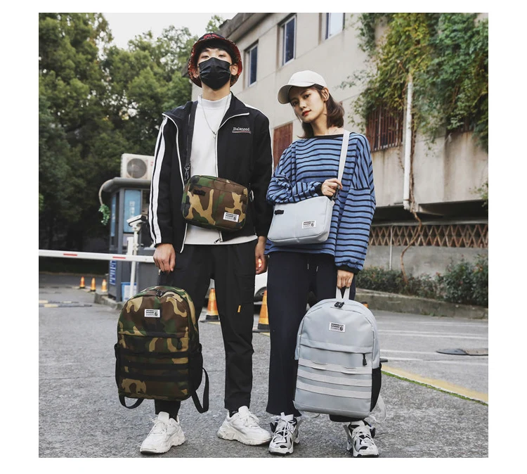 Menghuo 2018 New 2PCS:Set Women Backpack Nylon Casual Detachable Travel Bags Unisex Men School Bag for Teenager Girls Mochilas_33