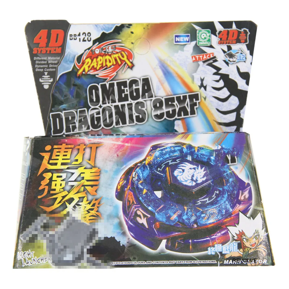 Omega Dragonis Metal Fury 4D Spinning Top Limited Edition+ Launcher 4D System Drop Shopping