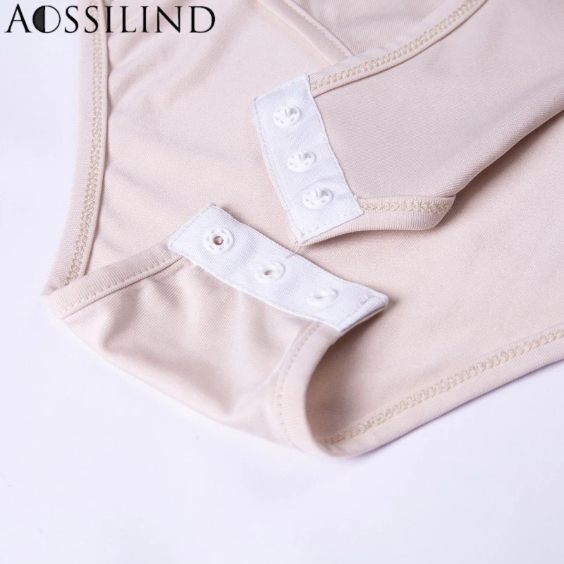 AOSSILIND Sexy One Shoulder Backless Skinny Bodysuits Women Autumn Long Sleeve Hollow Out Rompers Ladies Stretchy Bodysuit AOSSILIND Sexy One Shoulder Backless Skinny Bodysuits Women Autumn Long Sleeve Hollow Out Rompers Ladies Stretchy Bodysuit